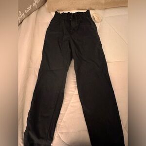 Black wash pants